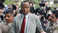 Conrad Murray is escorted by Los Angeles County Sheriffs deputies as he arrives at the Airport Courthouse, Feb. 8, 2010.