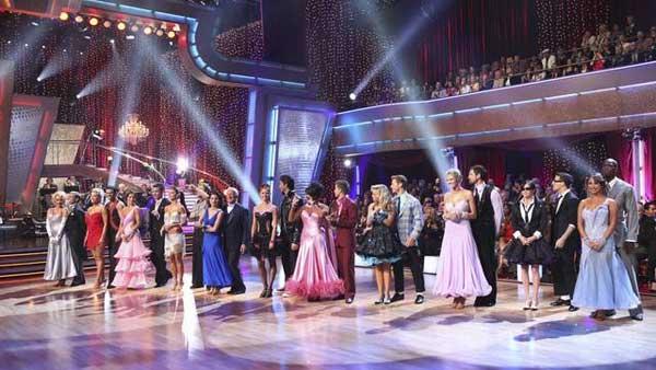 All 11 couples gather on the dance floor on 'Dancing With the Stars,' Monday, March 29, 2010.