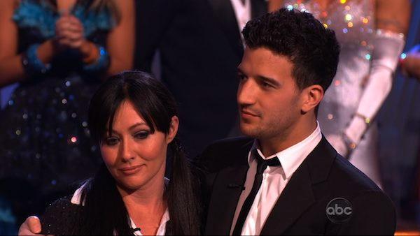 Actress Shannen Doherty was the first celeb to be sent home on Season 10 of 'Dancing With the Stars,' Tuesday, March 30, 2010.