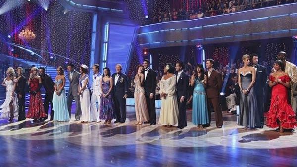 All 11 couples gather on the dance floor on 'Dancing With the Stars,' Monday, April 5, 2010.