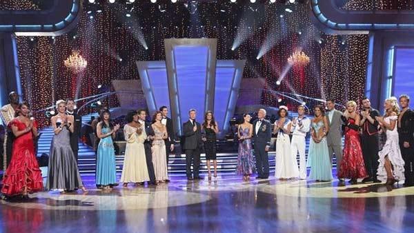 All 11 couples gather on the dance floor on 'Dancing With the Stars,' Monday, April 5, 2010.