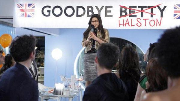 America Ferrera pictured in the final 'Ugly Betty' episode, 'Hello Goodbye,' aired April 14, 2010.