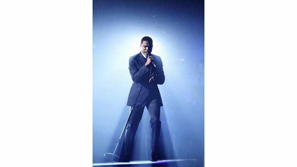 Platinum-selling soul star Maxwell performed his chart-topping single 'Fistful of Tears', on 'Dancing with the Stars the Results Show', Tuesday, April 20. The dancers are Tyne Stecklein and Teddy Forance.