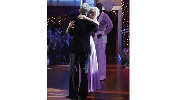 Pamela Anderson and Damian Whitewood were the eliminated contestants on 'Dancing With the Stars: The Results Show,' Tuesday, May 4, 2010.