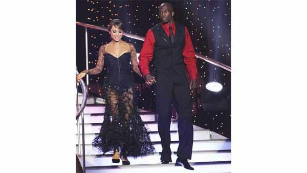 NFL star Chad Ochocinco and partner Cheryl Burke performed the Tango and a 1960's style Jive on week eight of 'Dancing With the Stars,' Monday, May 10, 2010. The judges gave the couple 45 points out of 60.