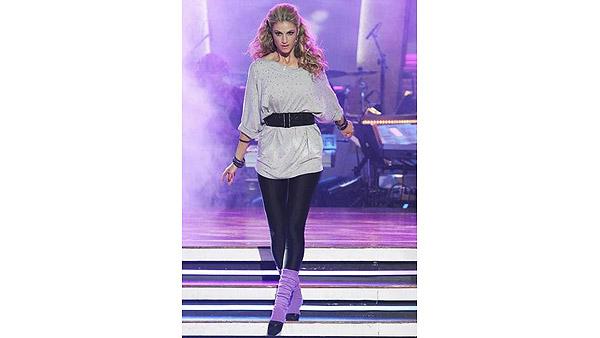 Erin Andrews and partner Maksim Chmerkovskiy performed a '80s-style Rumba and an Argentine Tango on week eight of 'Dancing With the Stars,' Monday, May 10, 2010.