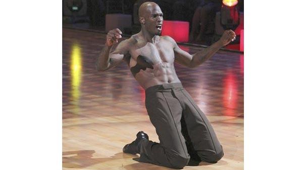 NFL star Chad Ochocinco and partner Cheryl Burke performed a Samba on week nine of 'Dancing With the Stars,' Monday, May 17, 2010. The judges gave the couple 25 out of 30 points.