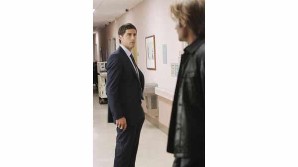 Dr. Jack Shephard (Matthew Fox) and Sawyer (Josh Holloway) in the sideways world.