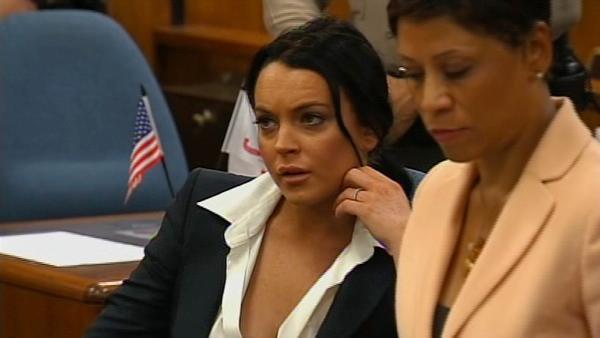 Lindsay Lohan faced admonishment from a judge at a hearing Monday in Beverly Hills