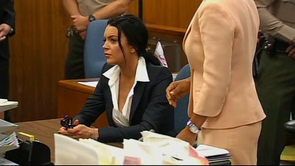 Actress Lindsay Lohan appears in a Beverly Hills court on Monday, May 24, 2010.