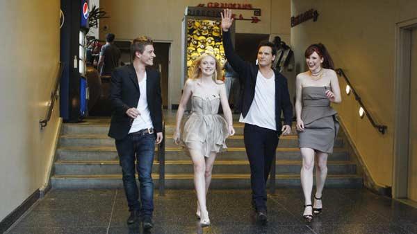 From left: Xavier Samuel (Riley), Dakota Fanning (Jane), Pater Facinelli (Carlisle Cullen) and Bryce Dallas Howard (Victoria)