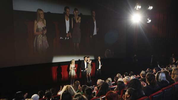 Dakota Fanning (Jane), Peter Facinelli (Carlisle Cullen), Ashley Greene (Alice Cullen) and Xavier Samuel (Riley)
