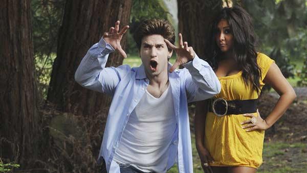 Michael Sorrentino ('The Situation') and Nicole Polizzi ('Snooki') from MTV reality show 'Jersey Shore' reenact a scenes from 'Twilight' in a special comedy segment for the primetime special 'Jimmy Kimmel Live's Twilight Saga: Total Eclipse of the Heart'