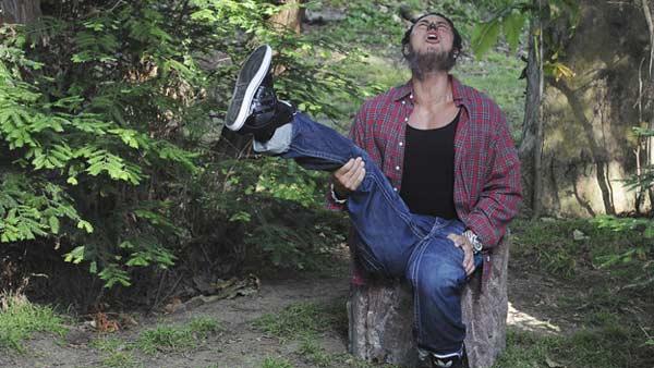 Paul Delvecchio ('DJ Pauly D') from MTV reality show 'Jersey Shore' reenact a scenes from 'Twilight' in a special comedy segment for the primetime special 'Jimmy Kimmel Live's Twilight Saga: Total Eclipse of the Heart'