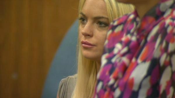 Lindsay Lohan is seen in court on Tuesday, July 20, 2010. The actress was taken into custody to begin serving her jail sentence for a probation violation.