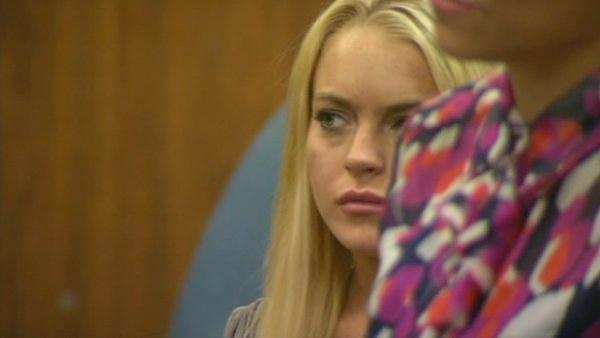 Lindsay Lohan is seen in court on Tuesday, July 20, 2010. The actress was taken into custody to begin serving her jail sentence for a probation violation.