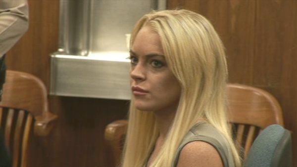 Lindsay Lohan is seen in court on Tuesday, July 20, 2010. The actress was taken into custody to begin serving her jail sentence for a probation violation.