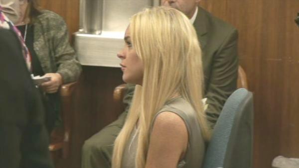 Lindsay Lohan is seen in court on Tuesday, July 20, 2010. The actress was taken into custody to begin serving her jail sentence for a probation violation.