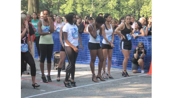 Half of the top 20 line up at the 2010 High Heel-a-thon.