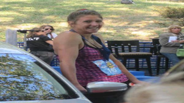 Winner Ida Bernstein poses with her grand prize. The rugby player said she totaled her own car earlier in the week.