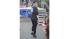 Johnny Weir poses for the cameras after running...