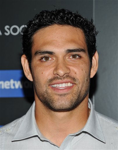 New York Jets quarterback Mark Sanchez attends a special screening of 'The Social Network' hosted by The Cinema Society on Wednesday, Sept. 29, 2010 in New York.