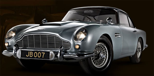 The silver 1964 Aston Martin DB5 car used by...