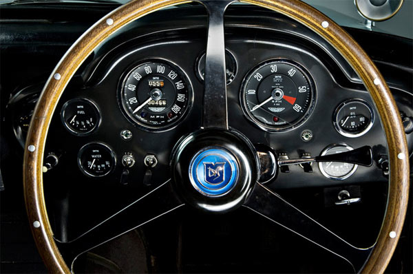The silver 1964 Aston Martin DB5 car used by...