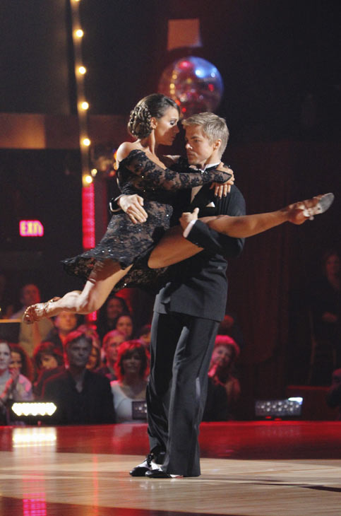 Jennifer Grey and Derek Hough entertain the...