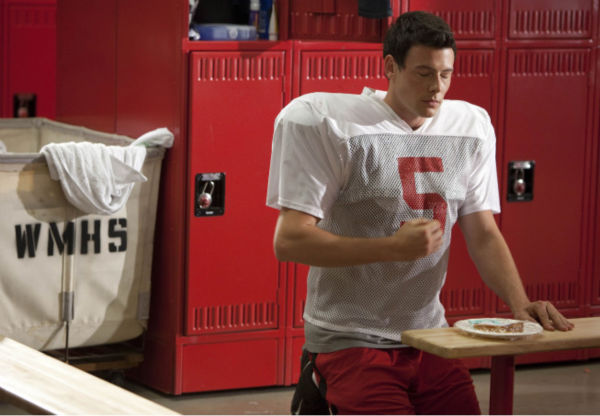 Finn (Cory Monteith) prays to a sandwich in the Grilled Cheesus episode of Glee airing Tuesday, Oct. 5. - Provided courtesy of Photo courtesy of Adam Rose / FOX Finn (Cory Monteith) prays to a sandwich in the Grilled Cheesus episode of Glee airing Tuesday, Oct. 5. - Provided courtesy of Photo courtesy of Adam Rose / FOX