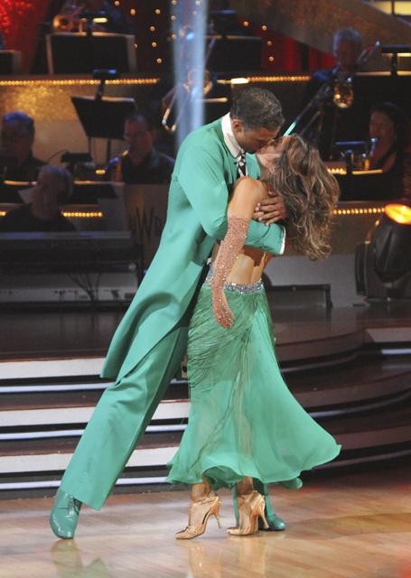 Rick Fox and Cheryl Burke perform a Quickstep on...