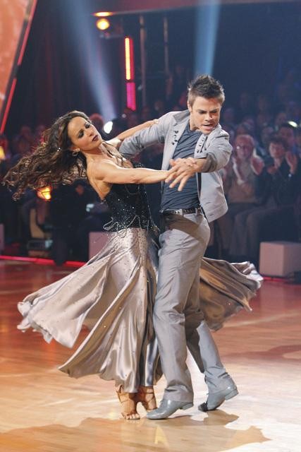 Jennifer Grey and Derek Hough perform on...