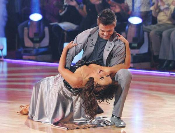 Jennifer Grey and Derek Hough perform on...