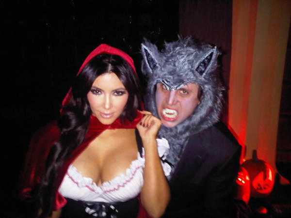 <div class="meta image-caption"><div class="origin-logo origin-image "><span></span></div><span class="caption-text">Kim Kardashian dressed up like Little Red Riding Hood for Halloween 2010. Her friend Jonathan Cheban is the Big Bad Wolf. (twitter.com&#47;kimkardashian)</span></div>