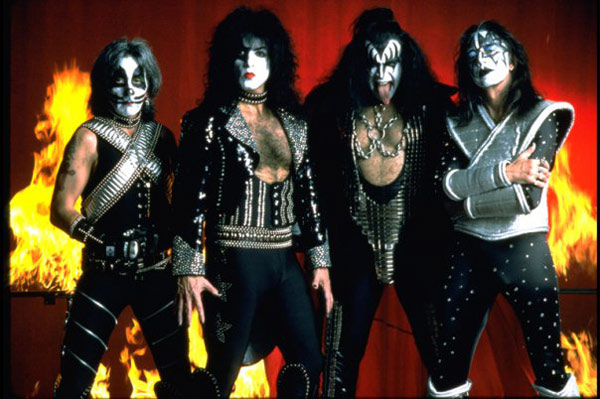 Blood from band members of KISS was mixed with...