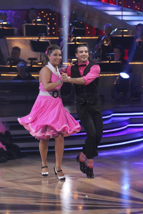 Bristol Palin and Mark Ballas perform to the...