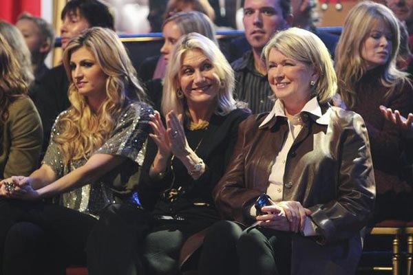 Martha Stewart and former contestant Erin...