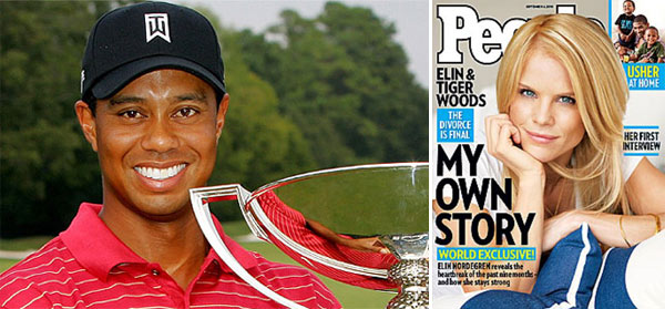 Tiger Woods and Elin Nordegren finalized their...