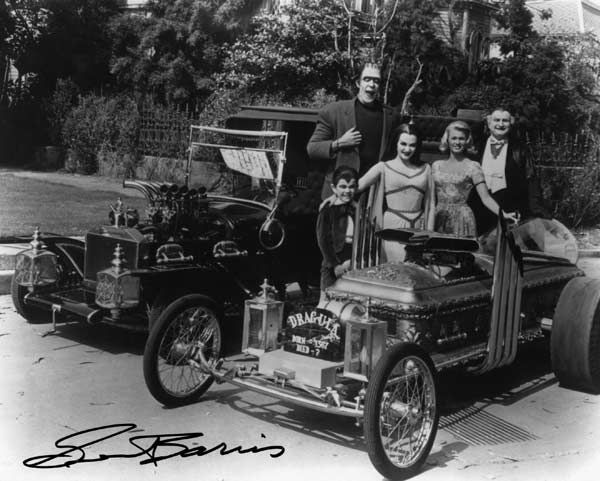 A photo of the Munsters TV car.
