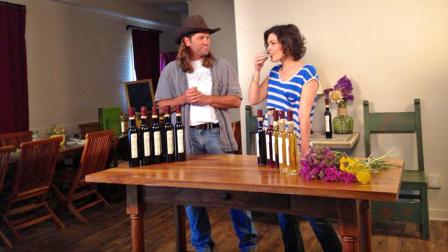 Eye on L.A. host Tina Malave takes a sample at the Temecula Olive Oil Company.