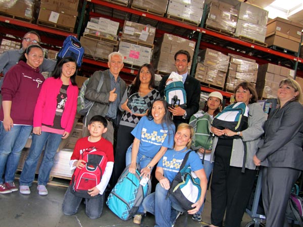 Volunteers and Giving Children Hope executives...