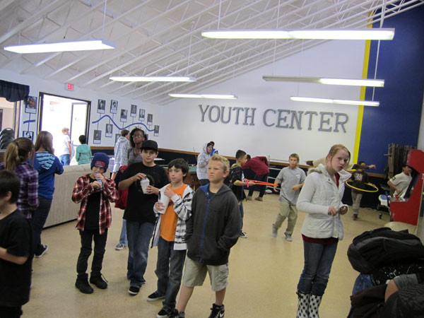 The Los Alamitos Youth Center: The Youth Center kids are drawn to the camera.