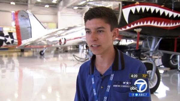Cool Kid Sean Simmerman has his eyes on the skies. His enthusiasm about aviation is contagious.