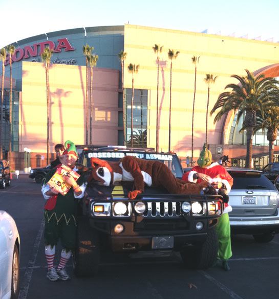 Garth the Elf poses with other holiday...