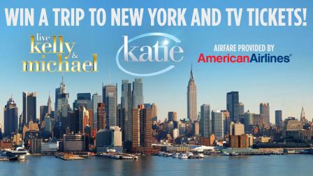 ABC7 wants to send you to NY to see Katie and LIVE! With Kelly and Michael! Enter our giveaway on the ABC7 Facebook page today.