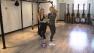 Food and fitness coach Lori Corbin and fitness pro Tracey Mallett demonstrate a quick and easy exercise move.