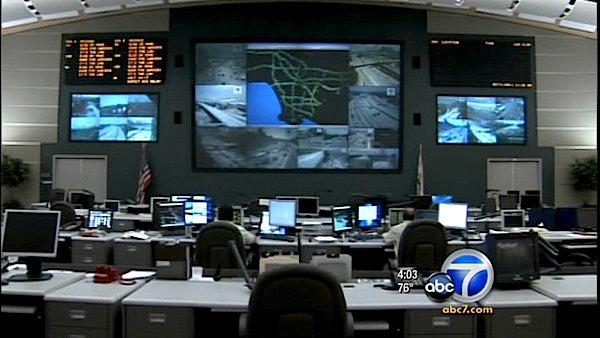 Caltrans is planning on monitoring and managing traffic during Carmageddon with the use of high-tech tools in real time from the department's traffic management center in Eagle Rock.