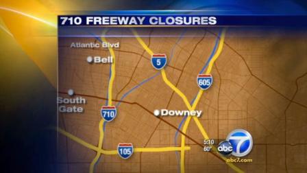A six-mile stretch of the 710 Freeway will close for Caltrans maintenance for the next 10 weekends.