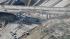 The Mulholland Drive Bridge demolition is seen...