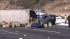 One of the big rigs involved in a major accident...